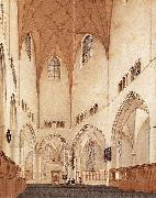 Pieter Jansz Saenredam Interior of the Choir of Saint Bavo's Church at Haarlem. Spain oil painting artist